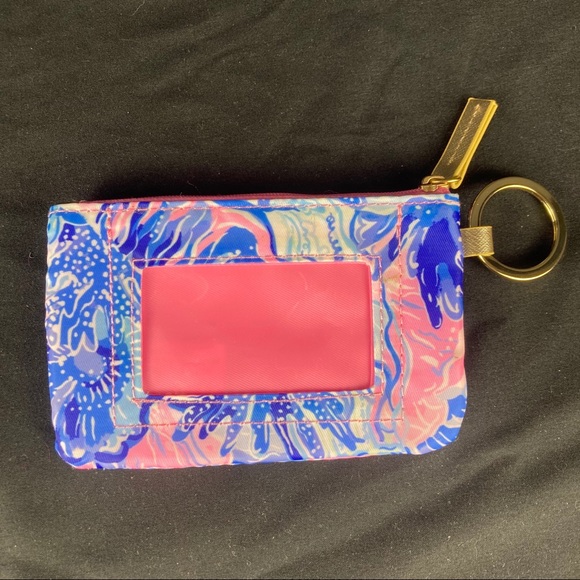 Lilly Pulitzer floral zip card case/coin pouch - Picture 6 of 10
